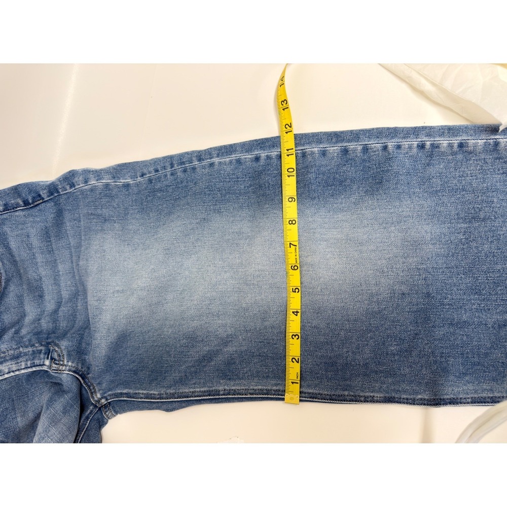 Flying Monkey Barrel Fit Jeans Womens 30 Blue High Rise cuffed Cropped F6199 - Picture 15 of 15